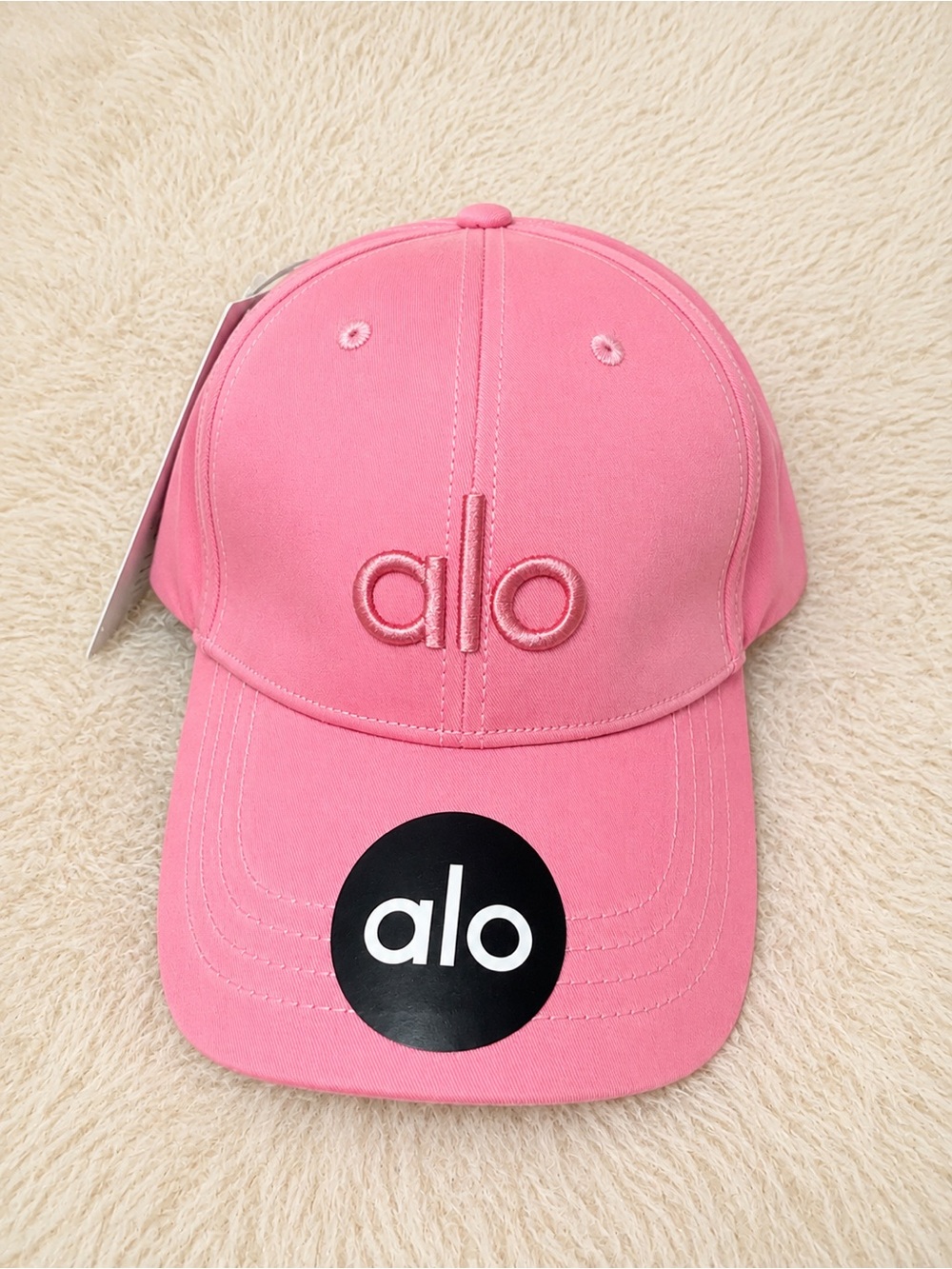 Alo Yoga Pink Baseball Cap Adjustable Logo Hat Women’s New With Tags